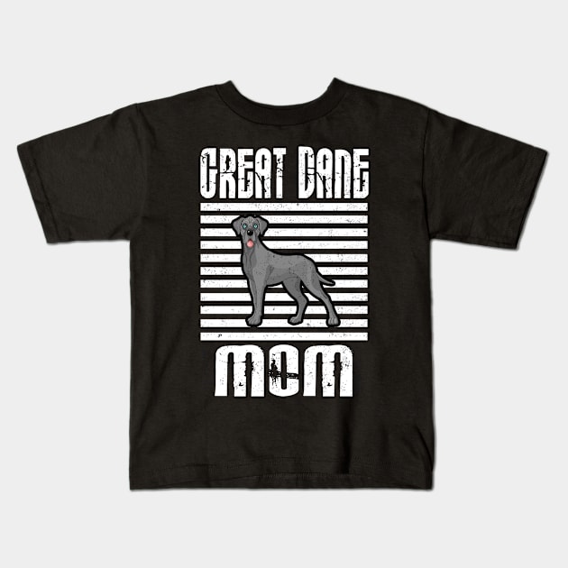 Great Dane Mom Proud Dogs Kids T-Shirt by aaltadel